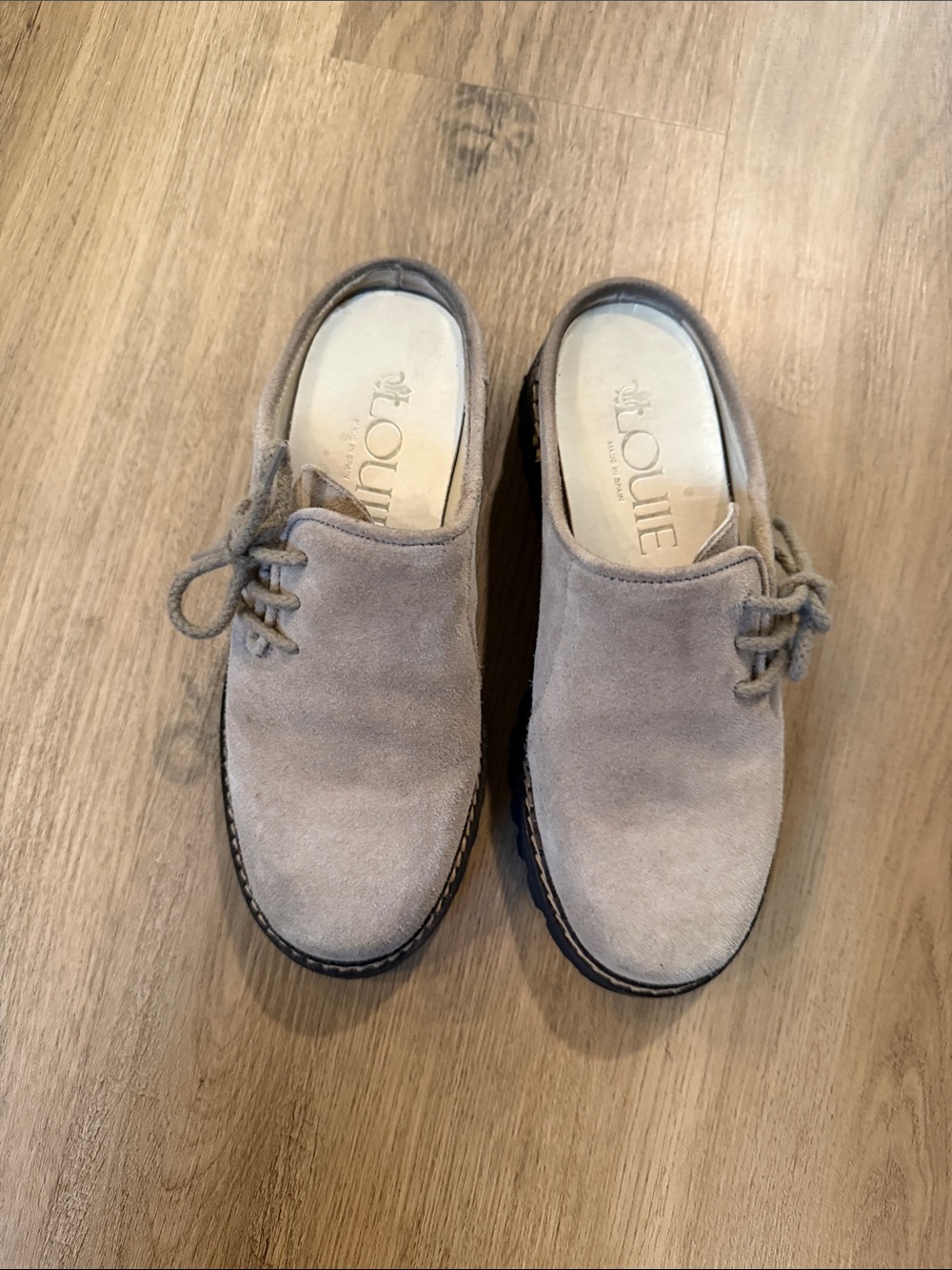 Men’s Suede Laceless Slip-On Shoes - Taupe